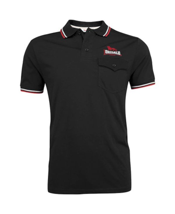 LONSDALE LONSDALE Majica ' LYNTON '  crvena / crna / bijela