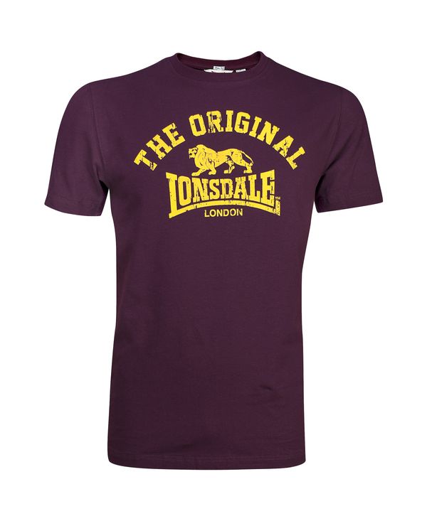 LONSDALE LONSDALE Majica 'ORIGINAL'  žuta / tamno crvena