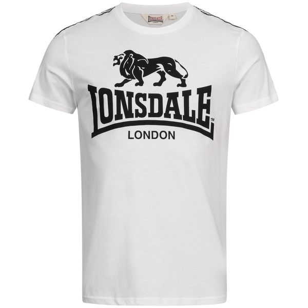 LONSDALE LONSDALE Majica 'SHEVIOCK'  crna / bijela