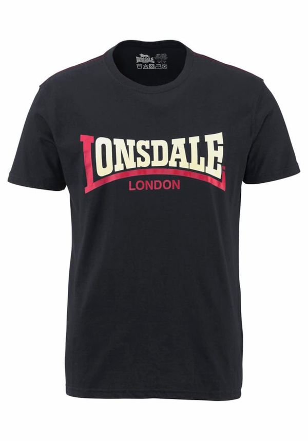 LONSDALE LONSDALE Majica 'TWO TONE'  crna