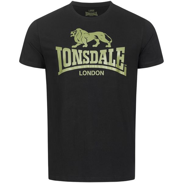 LONSDALE LONSDALE Majica  zelena / crna