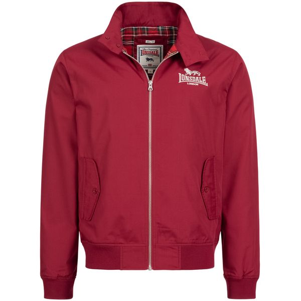 LONSDALE LONSDALE Prijelazna jakna 'CLASSIC'  trešnja crvena / tamno crvena / bijela