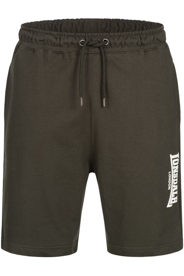 LONSDALE LONSDALE Sportske hlače 'FRINGFORD'  kaki / bijela