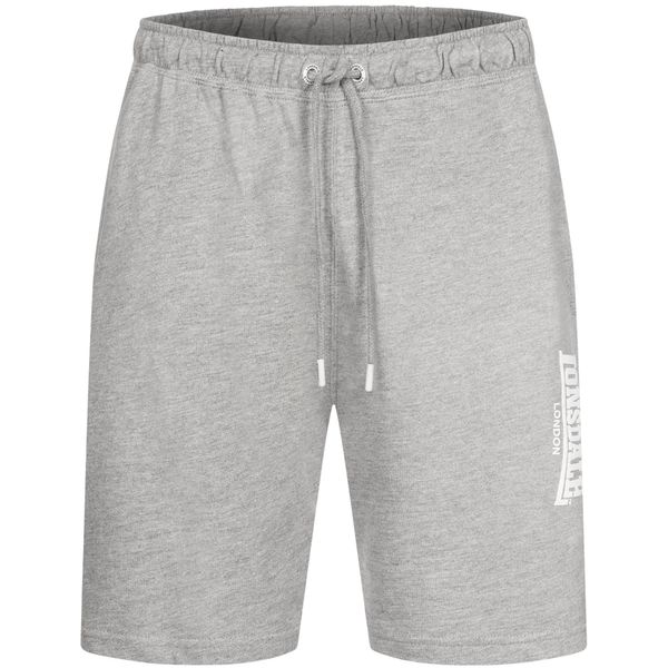LONSDALE LONSDALE Sportske hlače 'FRINGFORD'  siva / svijetlosiva / bijela