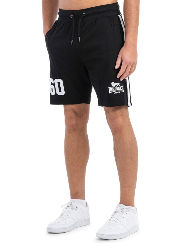 LONSDALE LONSDALE Sportske hlače ' MARWICK '  crna / bijela