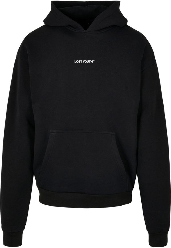 Lost Youth Lost Youth Sweater majica 'Chaos'  crna / bijela