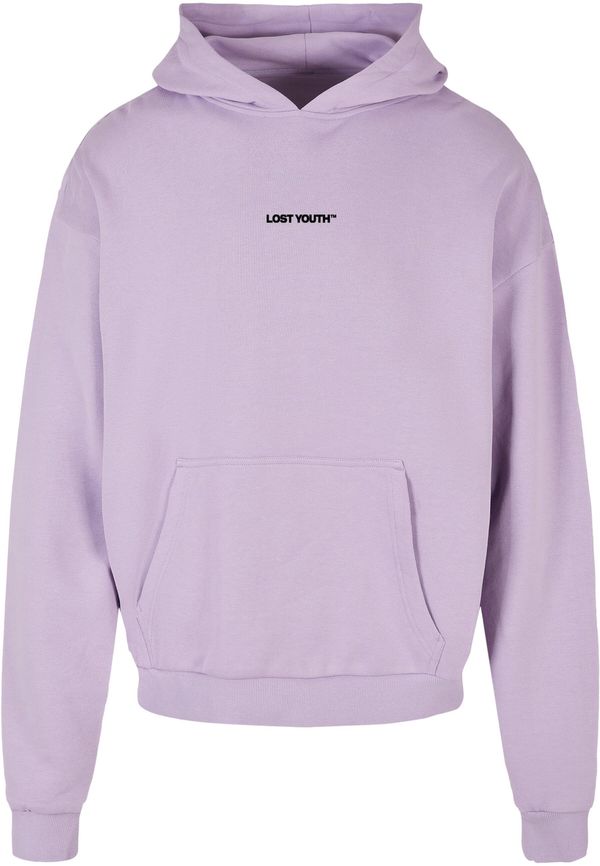 Lost Youth Lost Youth Sweater majica 'Chaos'  ljubičasta / crna / bijela