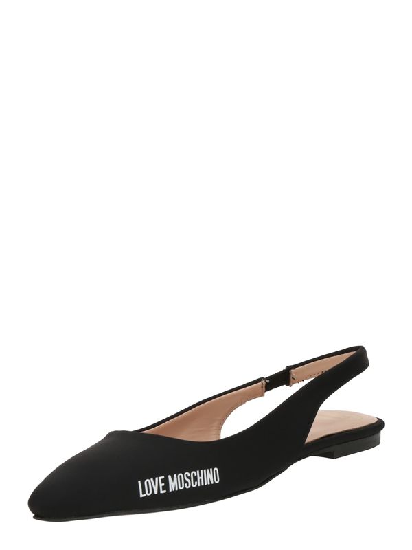 Love Moschino Love Moschino Otvorene balerinke  crna / bijela