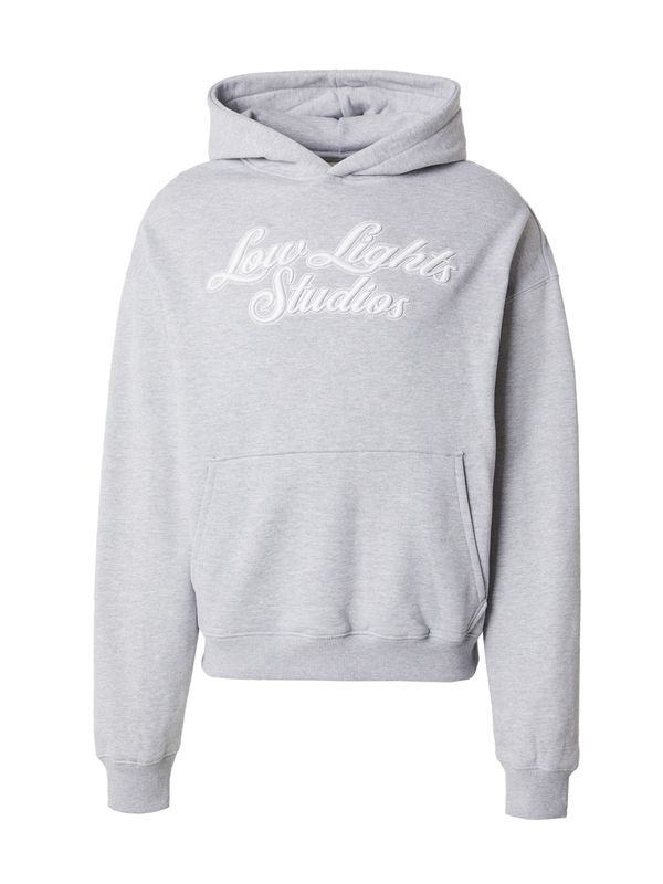 Low Lights Studios Low Lights Studios Sweater majica 'Shutter'  siva melange / bijela