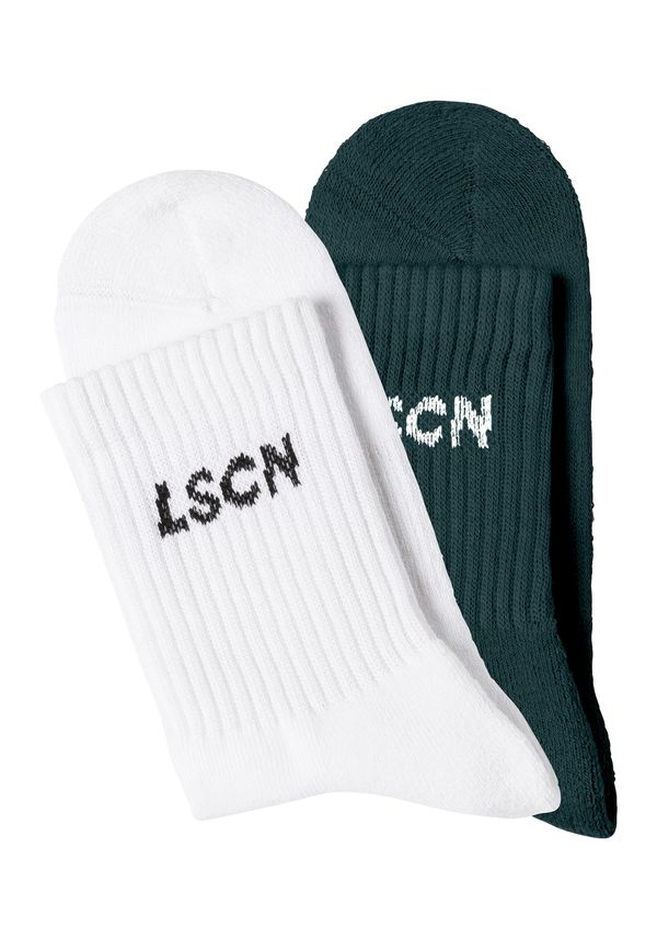 LSCN by LASCANA LSCN by LASCANA Čarape  petrol / bijela