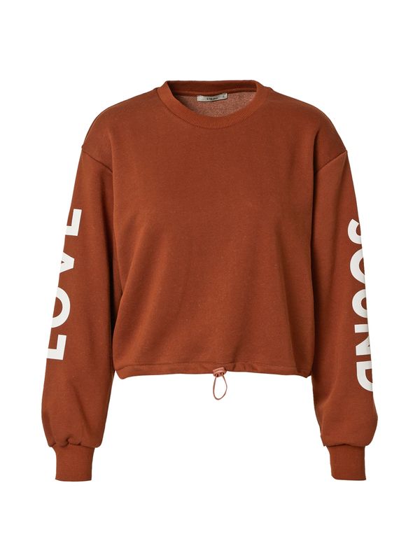 LTB LTB Sweater majica 'Walovi'  hrđavo smeđa / bijela