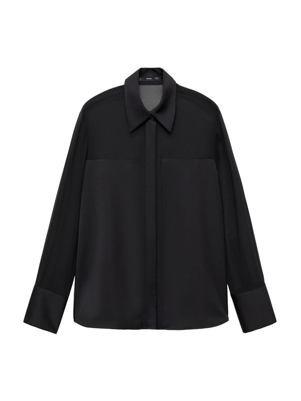 MANGO MANGO Bluza 'DOYLE'  crna