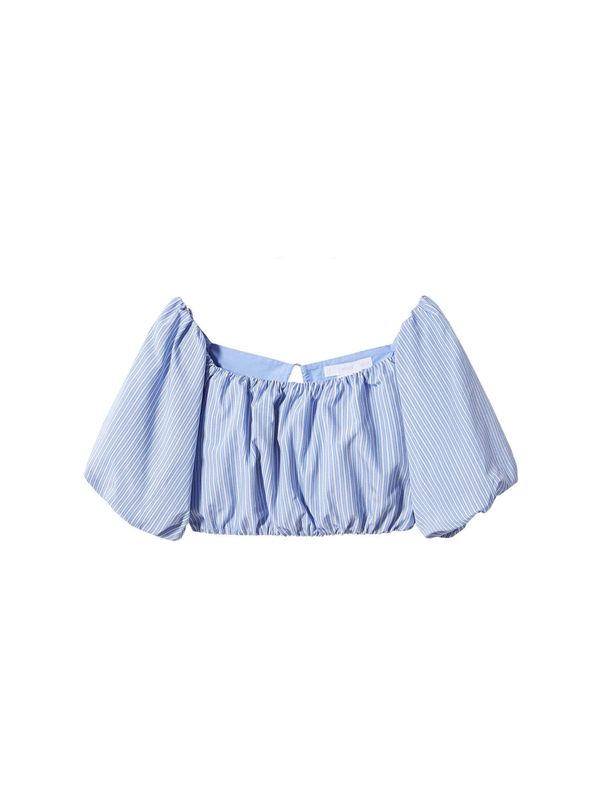 MANGO MANGO Bluza  svijetloplava / bijela