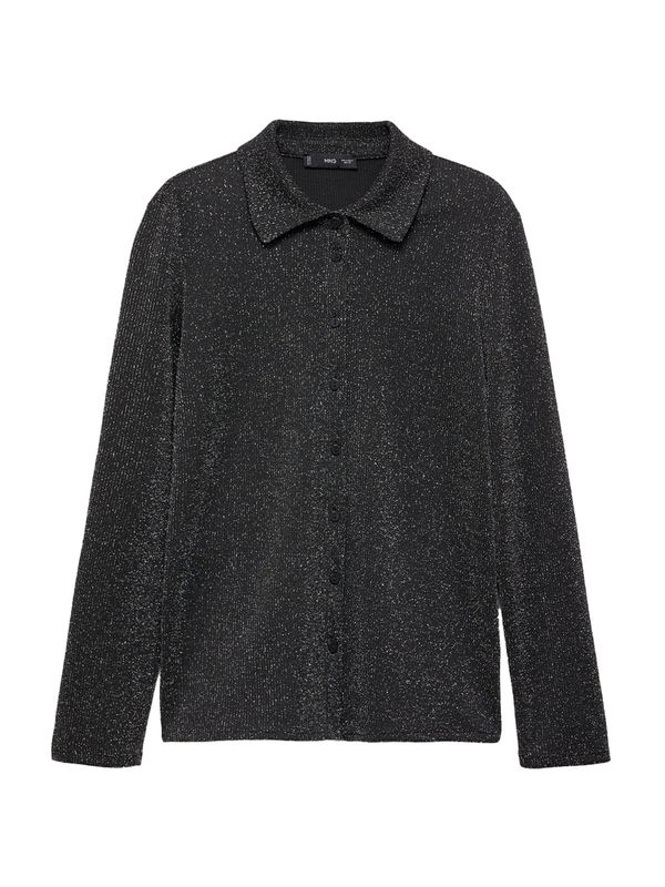 MANGO MANGO Bluza 'XBLUTI'  antracit siva / srebro