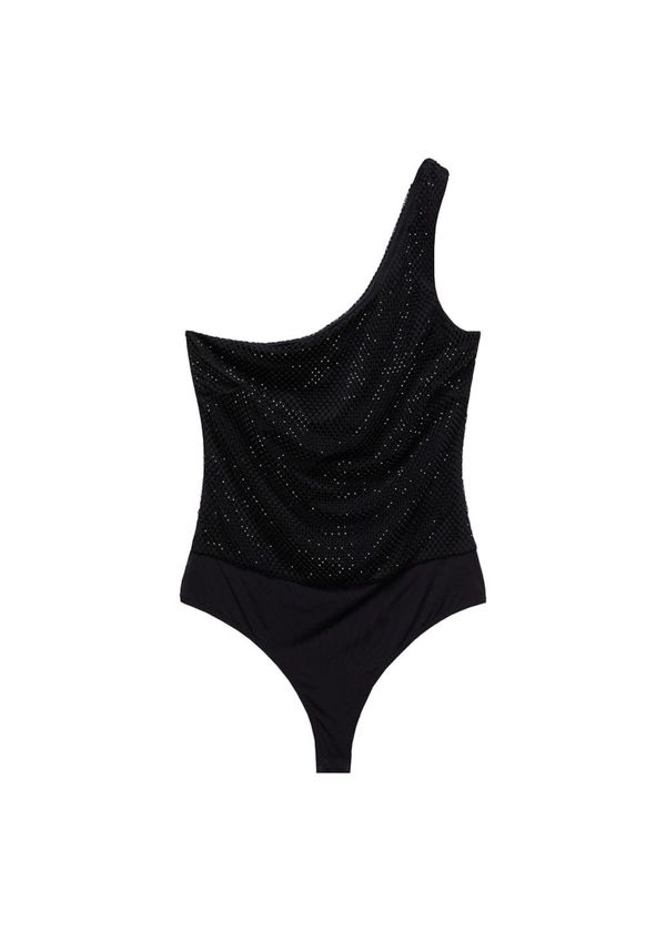 MANGO MANGO Bodi majica 'Xtasha'  crna