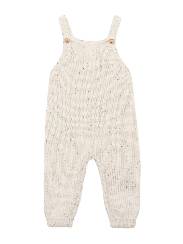 MANGO KIDS MANGO KIDS Hlače s tregerima 'Augustap'  boja pijeska / tamno smeđa