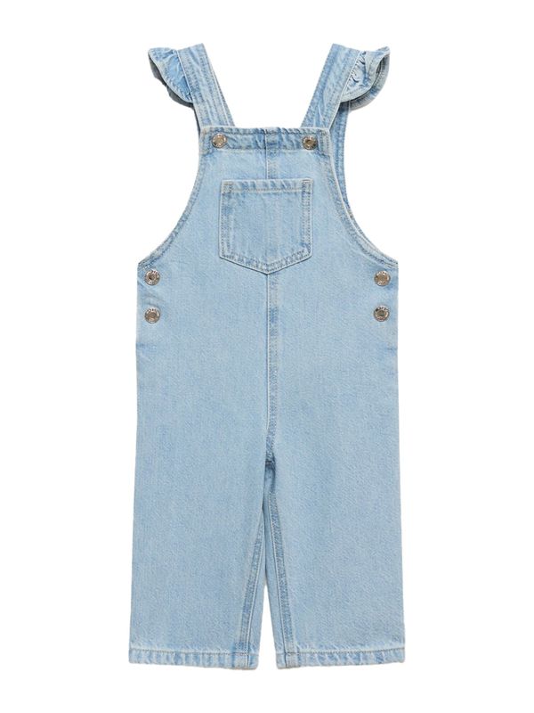 MANGO KIDS MANGO KIDS Hlače s tregerima 'EMILLE'  plavi traper
