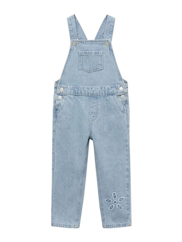 MANGO KIDS MANGO KIDS Hlače s tregerima  plavi traper