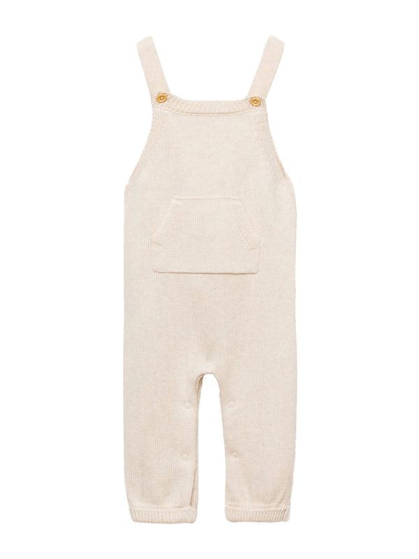MANGO KIDS MANGO KIDS Hlače s tregerima 'YORK7'  pijesak