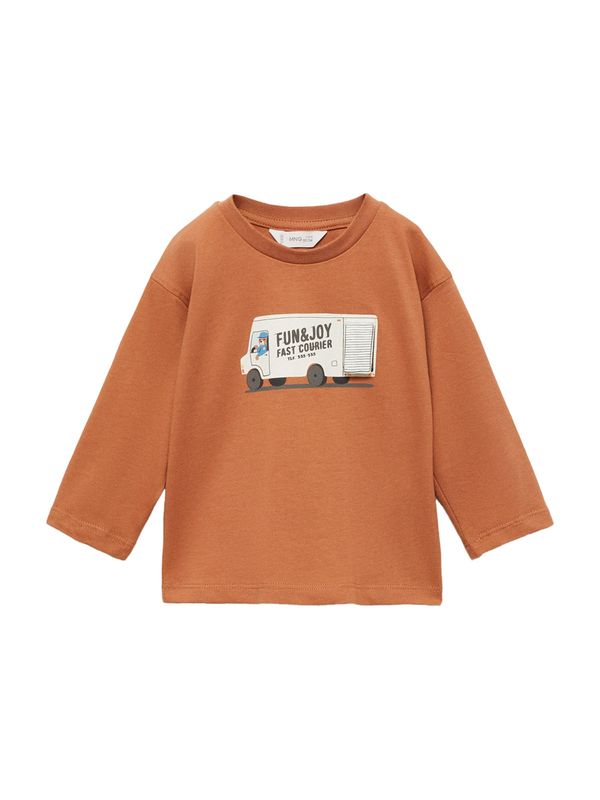 MANGO KIDS MANGO KIDS Majica 'COURIER'  plava / karamela / siva / bijela