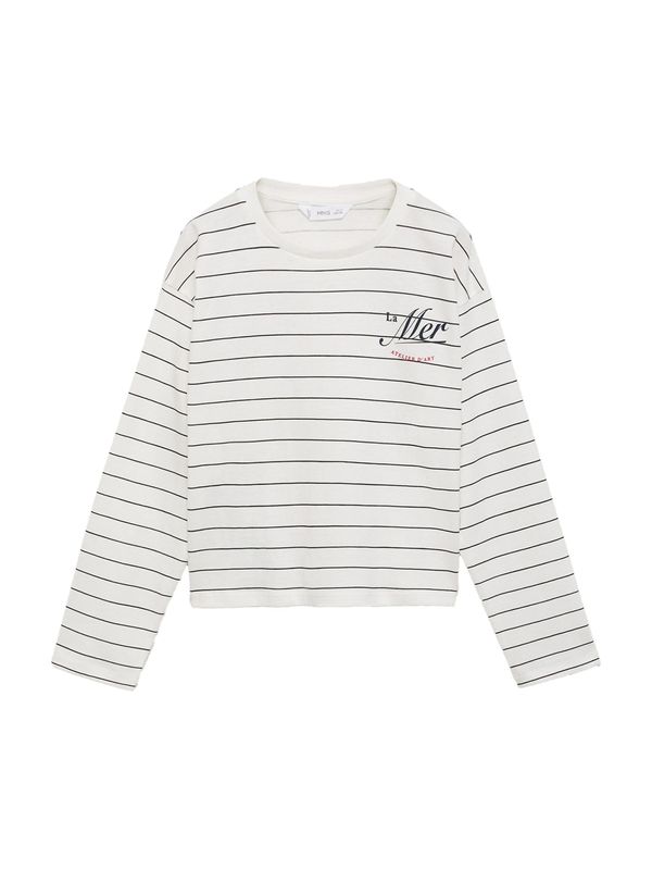 MANGO KIDS MANGO KIDS Majica 'MER'  crvena / crna / prljavo bijela