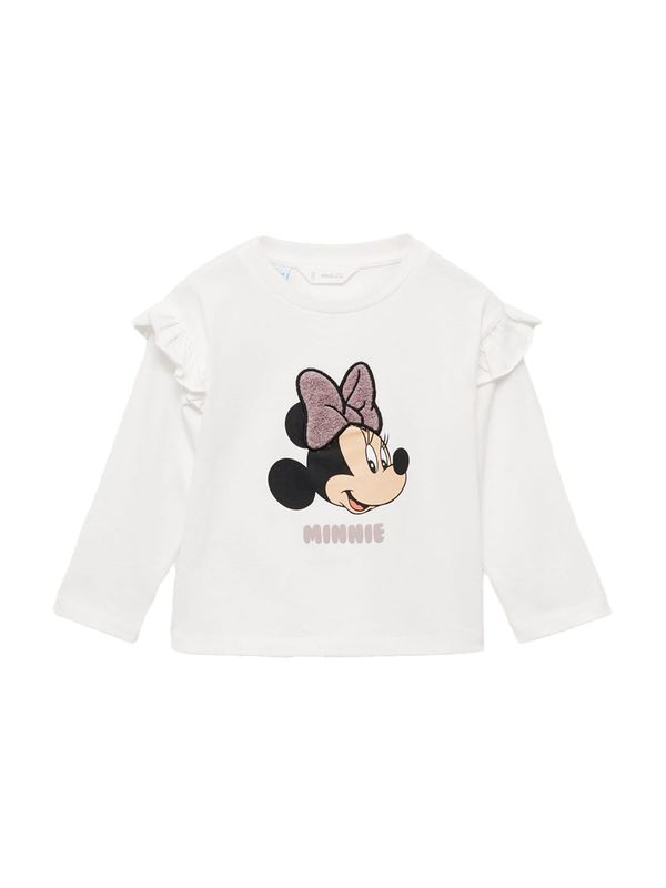 MANGO KIDS MANGO KIDS Majica 'MINNIE'  bež / sivkasto ljubičasta (mauve) / crna / prljavo bijela
