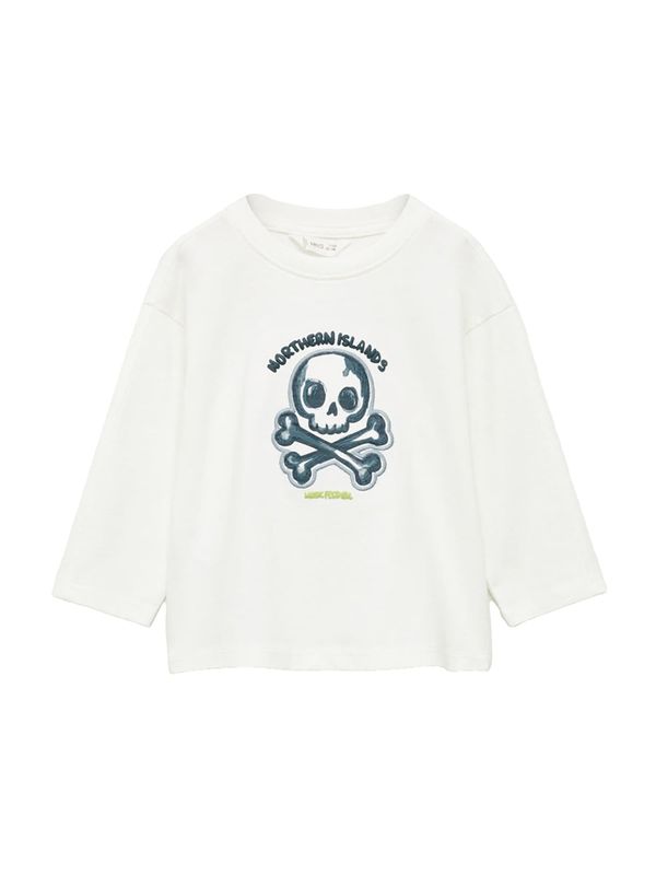 MANGO KIDS MANGO KIDS Majica  morsko plava / limeta / prljavo bijela