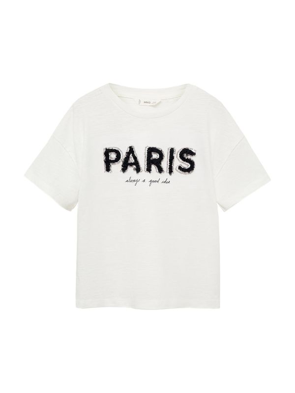 MANGO KIDS MANGO KIDS Majica 'PARIS'  svijetlobež / crna