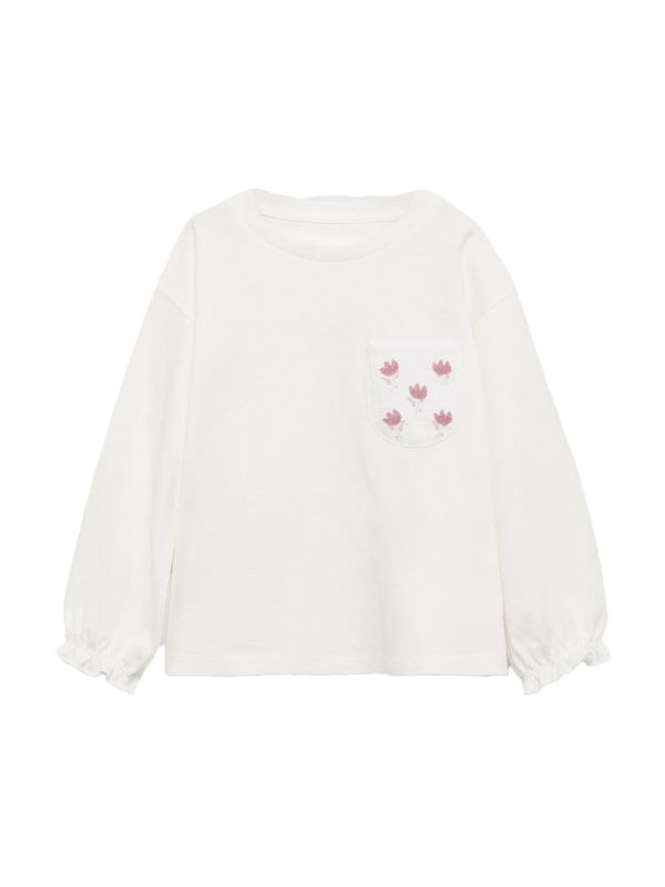 MANGO KIDS MANGO KIDS Majica 'POPY'  prljavo roza / bijela