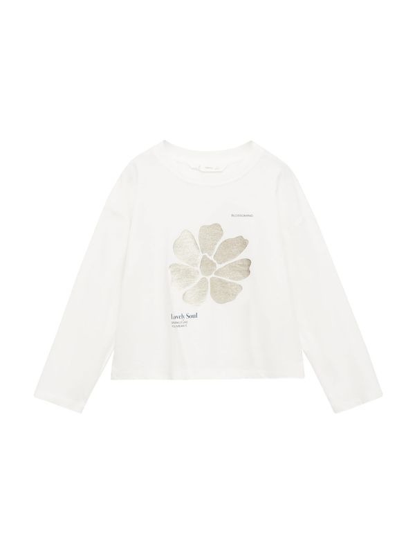 MANGO KIDS MANGO KIDS Majica 'SOUL'  ecru/prljavo bijela / zlatna / crna