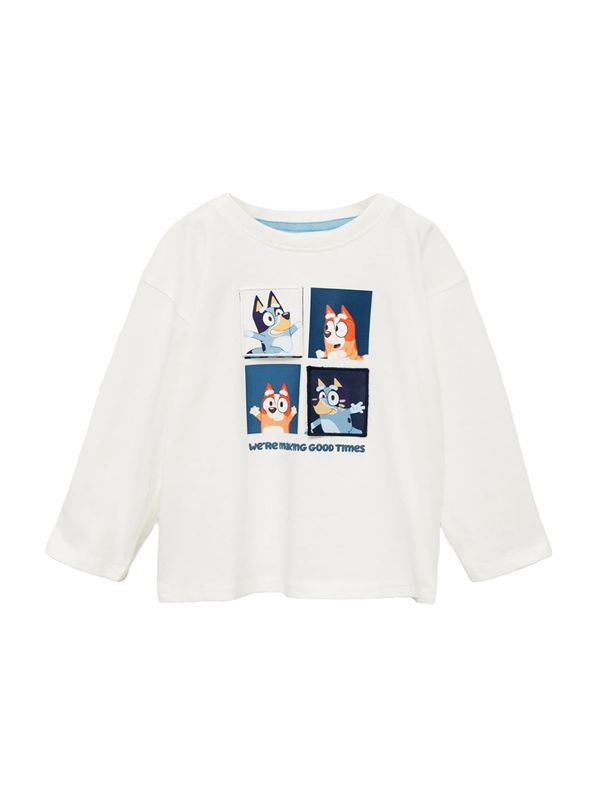 MANGO KIDS MANGO KIDS Majica  svijetloplava / tamno plava / narančasta / prljavo bijela