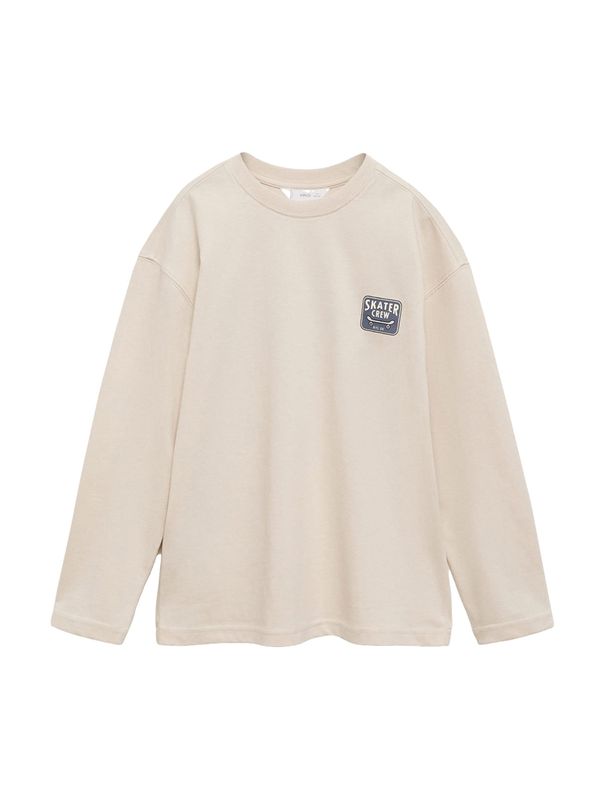 MANGO KIDS MANGO KIDS Majica 'WHEELS'  bež / golublje plava / crna