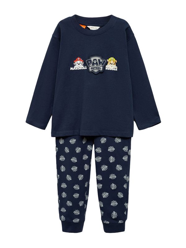 MANGO KIDS MANGO KIDS Pidžama set 'PAWPY'  mornarsko plava / žuta / crvena / bijela