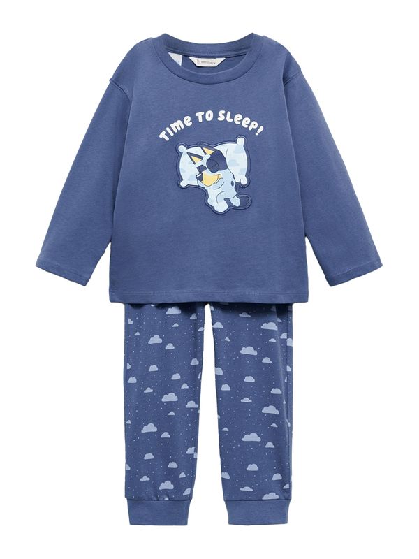 MANGO KIDS MANGO KIDS Pidžama set  plava / svijetloplava / žuta / bijela