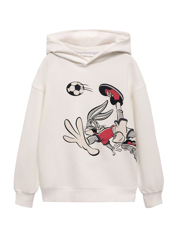 MANGO KIDS MANGO KIDS Sweater majica 'BUGSLT'  ecru/prljavo bijela / siva / crvena / crna