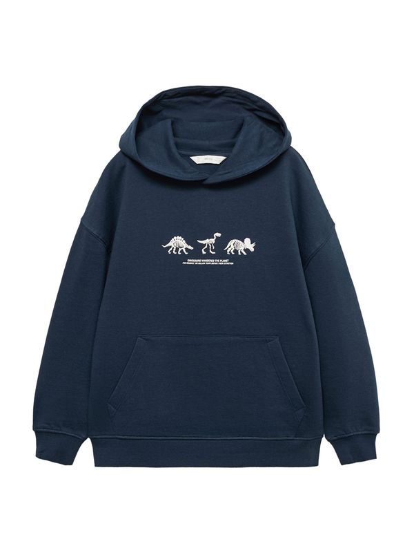 MANGO KIDS MANGO KIDS Sweater majica 'DINOS'  mornarsko plava / prljavo bijela