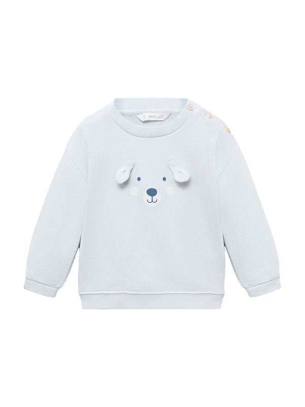 MANGO KIDS MANGO KIDS Sweater majica 'EARS'  safirno plava / pastelno plava / bijela