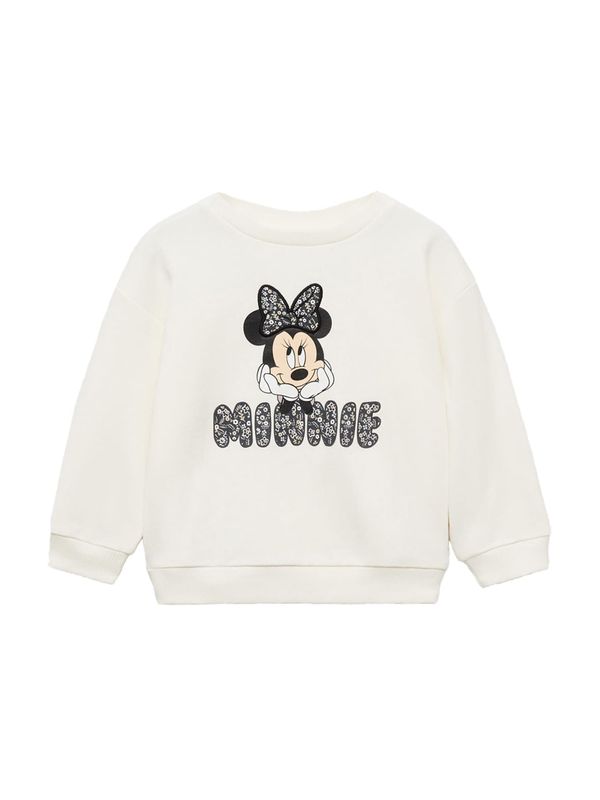 MANGO KIDS MANGO KIDS Sweater majica 'MLAZO'  boja pijeska / crna / prljavo bijela
