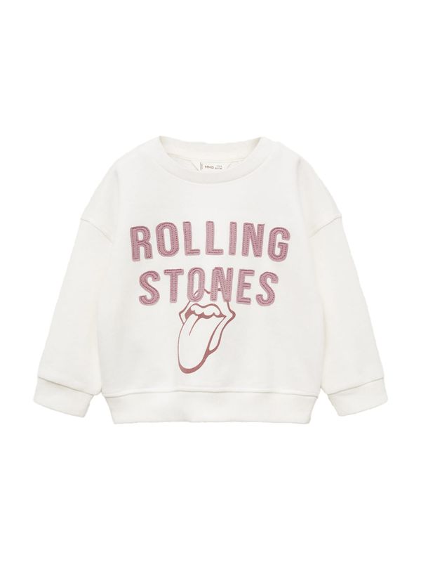 MANGO KIDS MANGO KIDS Sweater majica 'RLENGUI'  magenta / prljavo roza / prljavo bijela