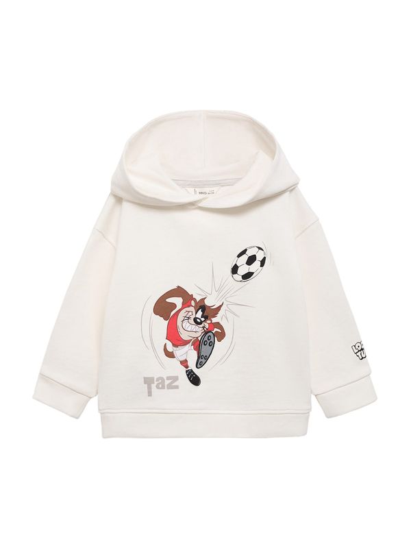 MANGO KIDS MANGO KIDS Sweater majica 'SOCCLT'  ecru/prljavo bijela / smeđa / crvena / crna