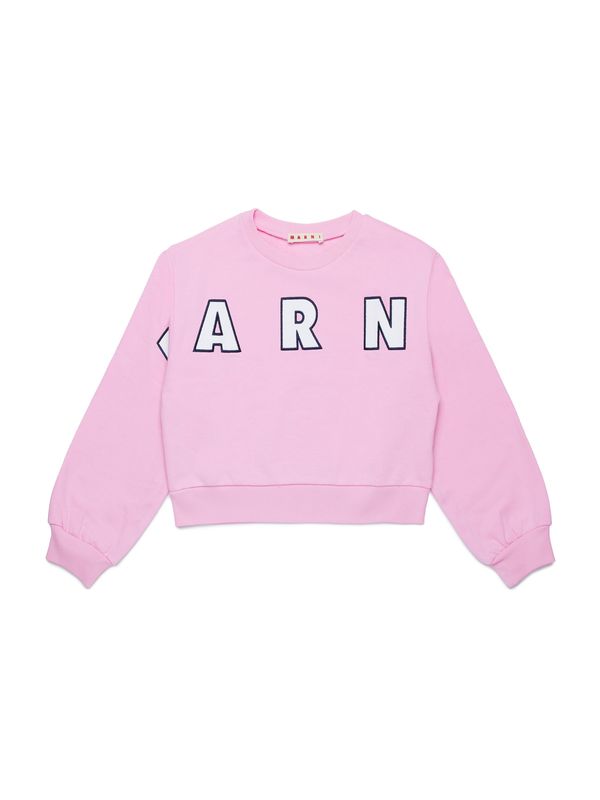 Marni Marni Sweater majica  morsko plava / roza / bijela