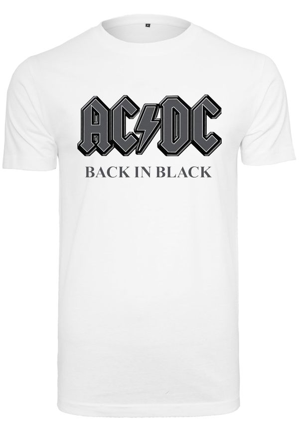 Merchcode Merchcode Majica 'ACDC Back In Black'  tamo siva / crna / bijela