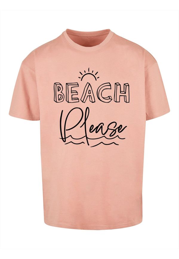 Merchcode Merchcode Majica 'Beach Please'  marelica / crna