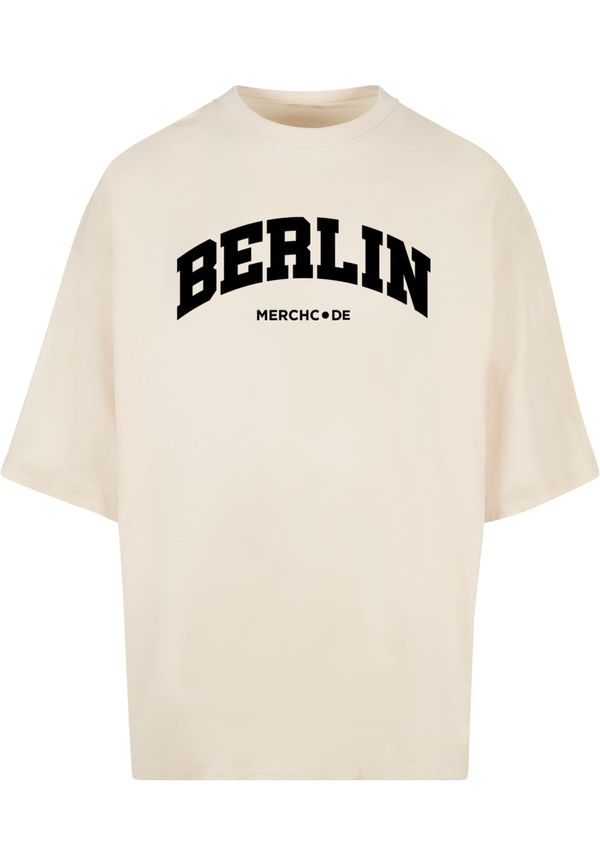 Merchcode Merchcode Majica 'Berlin'  crna / vuneno bijela