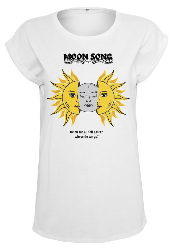 Merchcode Merchcode Majica 'Moon Song'  žuta / siva / crna / bijela