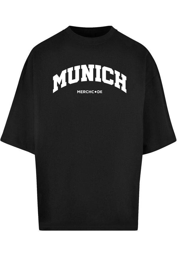 Merchcode Merchcode Majica 'Munich'  crna / bijela