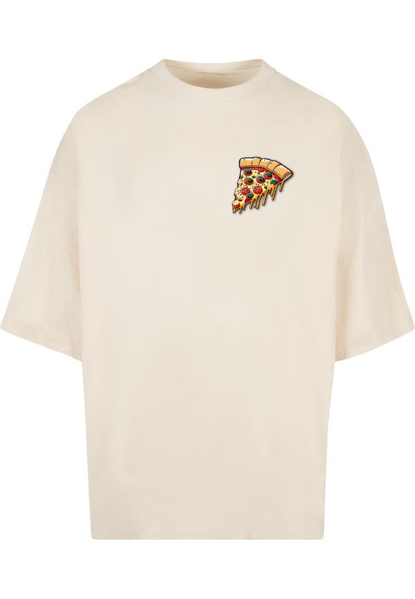 Merchcode Merchcode Majica 'Pizza Comic'  svijetložuta / zelena / crvena / vuneno bijela