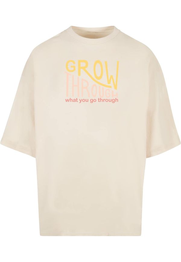 Merchcode Merchcode Majica 'Spring - Grow Through 2'  žuta / krvavo crvena / vuneno bijela
