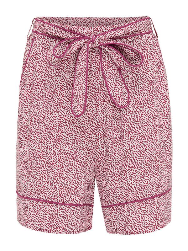 MEXX MEXX Hlače  ružičasta / bijela