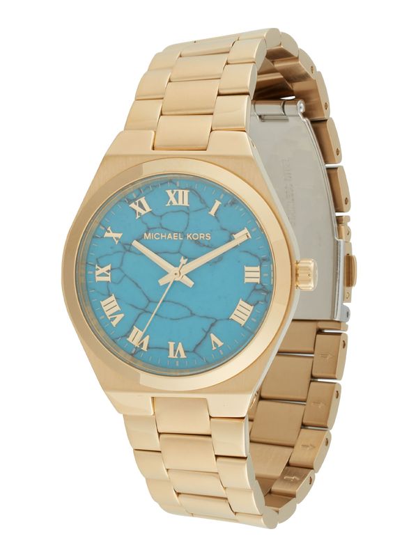 MICHAEL Michael Kors MICHAEL Michael Kors Analogni sat 'LENNOX'  azur / zlatna / antracit siva